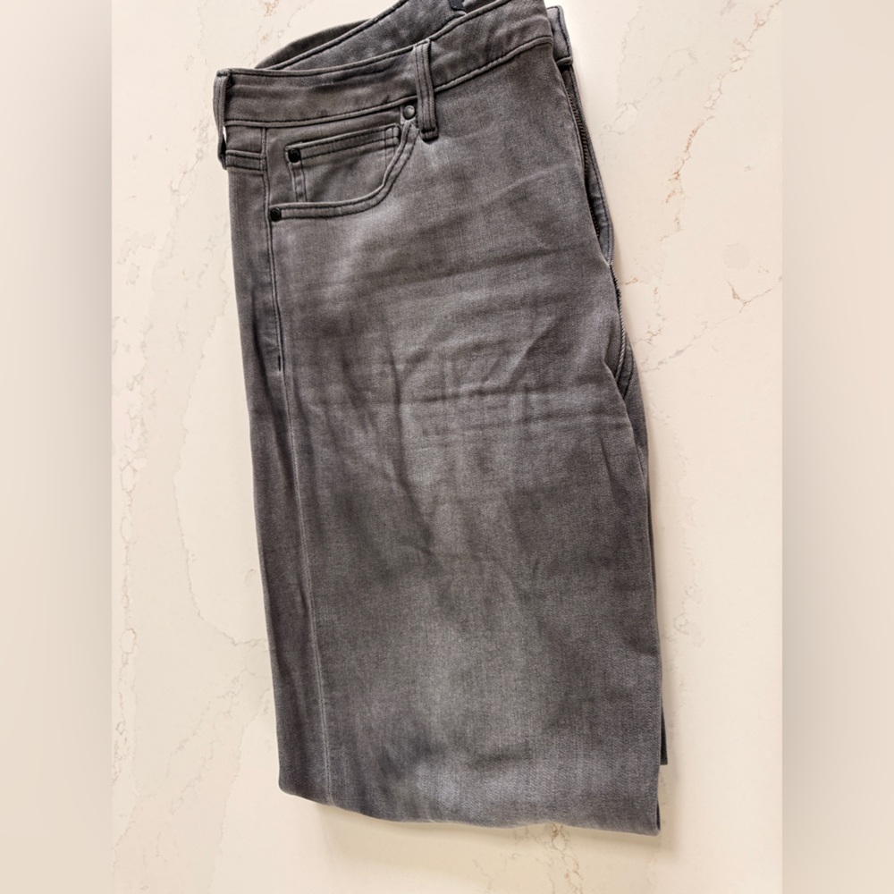 Quince Washed Gray Straight Jeans